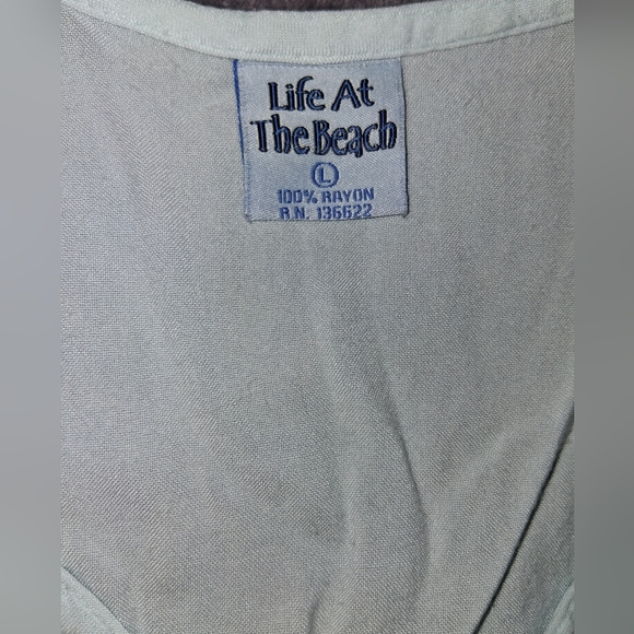 Vintage Boho Embroidered 100% Rayon Mini Dress With Button Front And Tie Back - Picture 7 of 10